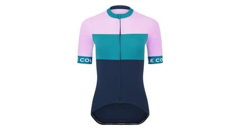 Le col sport women's short sleeve jersey blue/pink