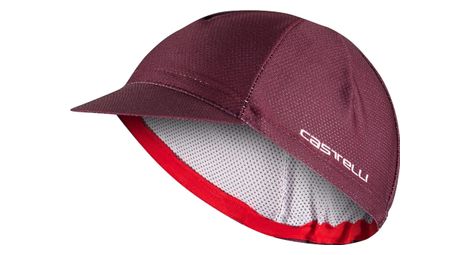 Cappellino castelli rosso corsa 2 bordeaux