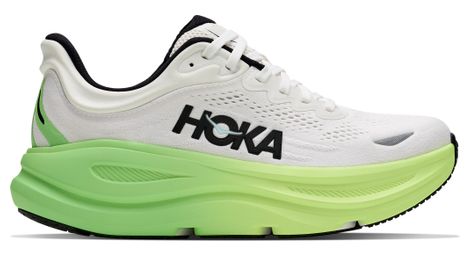 Zapatillas de running Hoka Bondi 9 blancas/verdes para mujer
