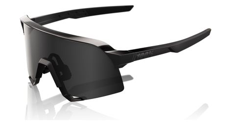 Gafas 100% s3 negro mate brillante / lentes espejo negro