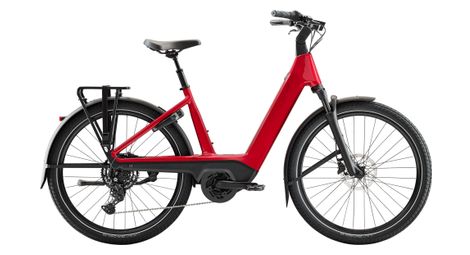 Vélo de Ville Électrique Trek Charter+ 4 R9 Lowstep Shimano Cues 9V 800Wh 700 mm Rouge 2026