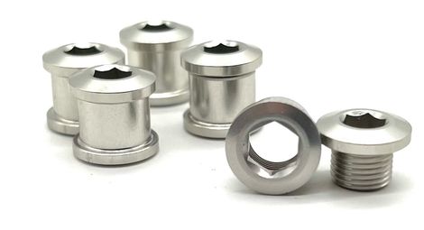 Pack 5 Vis LEGION | Aluminium 7mm | Couleur Argent | système avec double clef Allen pour serrage facile