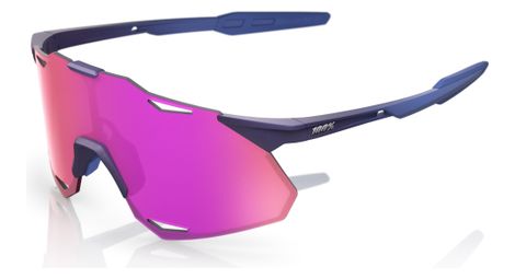 Lunettes 100% Hypercraft XS Satin Storm Metallic / Verres Purple Mirror