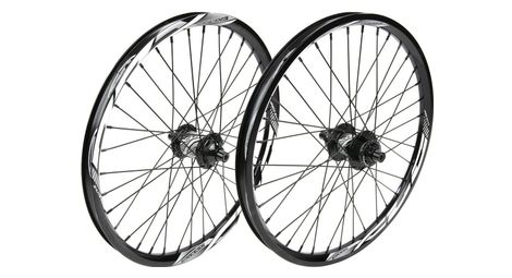 Paire de roues bmx excess xlc-2 pro 20 | 10 mm | 36 trous noir