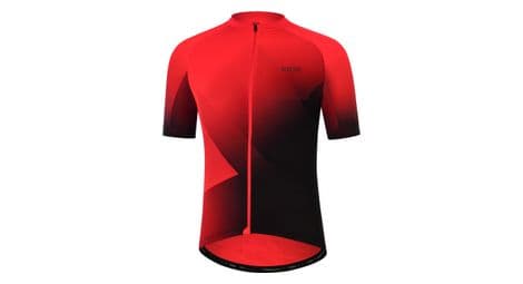 Maillot manches courtes gore wear fade fireball rouge noir
