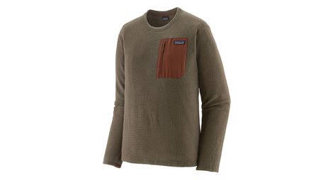 Polaire patagonia r1 air crewneck brun homme