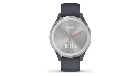 Garmin vivomove 3s - montre connectee avec aiguilles mecaniques et ecran tactile - silver grey