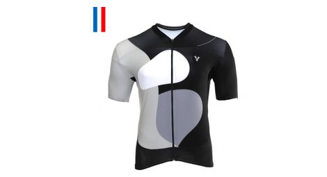 Maillot manches courtes lebram testanier noir coupe ajustee