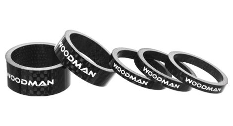 Entretoises de direction woodman carbone 3x5mm / 1x10mm / 1x15mm