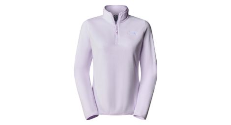 Forro polar the north face 100 glacier 1/4 zip rosa para mujer