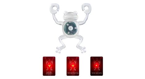 Feu arrière de vélo forme grenouille etanche led lumière rouge