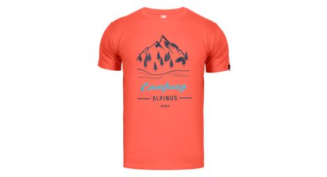 T-shirt de randonnée alpinus polaris corail - homme