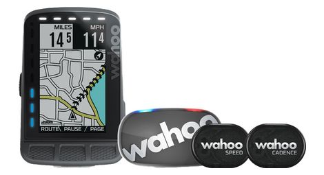 Gereviseerd product - wahoo fitness elemnt roam gps meter - tickr gen 2 cardio / snelheid / cadans bundel