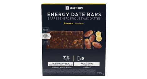 Barre energétique decathlon nutrition dattes/banane 5x35g