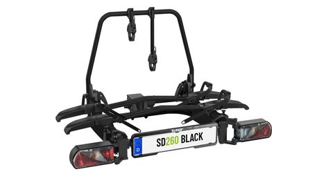 Porte-vélos 2 vélos spécial Fourgon et Portes battantes SD260 Black Edition - EUFAB