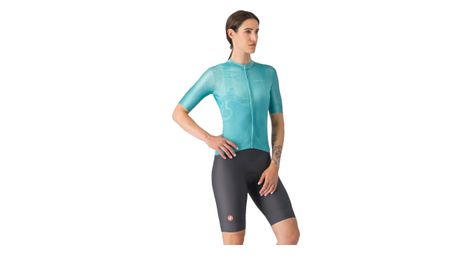 Pantaloncini da ciclismo castelli prima 2 dt donna grigio blu