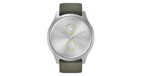 Garmin vivomove style montre connectee avec aiguilles mecaniques et ecran tactile couleur silver mos