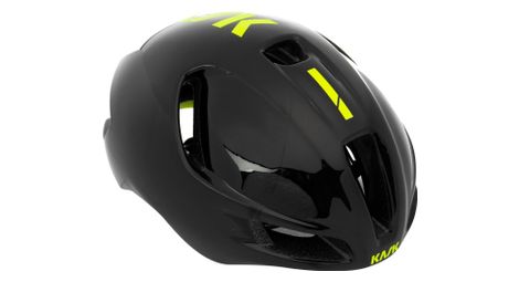 Kask utopia black yellow casque route noir