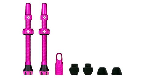 Valvole muc-off v2 tubeless alluminio 44 mm rosa