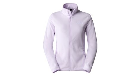 Forro polar the north face 100 glacier full zip purple para mujer