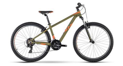 Raymon sevenray 1.0 hardtail mtb shimano tourney 7s 27.5'' armor khaki magma orange 2023