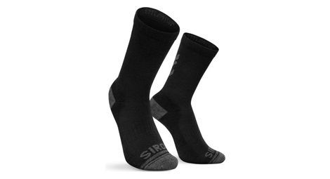 Chaussettes vélo d'hiver Cyclisme Homme et Femme DW Fjord Noir