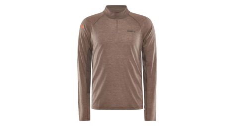 Maillot manches longues craft adv subz wool 2 marron