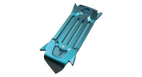 Partie intermédiaire aluminium des crampons harfang blue ice bleu