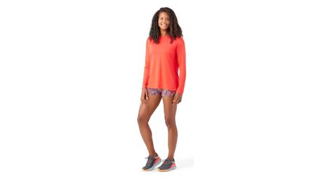 T shirt manches longues femme smartwool merino sprt 120 orange