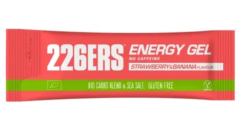 Gel énergétique 226ers bio energy gel fraise/banane - 40g