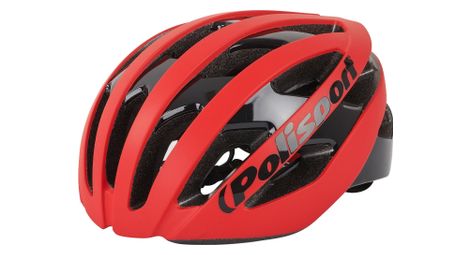 Polisport light pro casque de vélo rouge matnoir