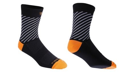 Chaussettes bbb thermofeet noir/orange