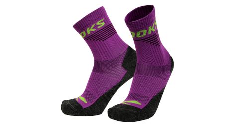 Chaussettes brooks high point rose/bleu