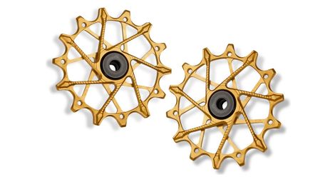 Paire de Galets de Dérailleur Garbaruk pour Shimano 12v Or