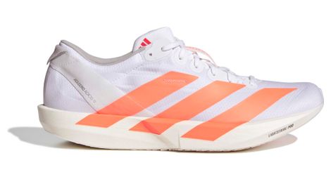 Chaussures Running adidas Adizero Adios 9 Blanc/Orange Homme