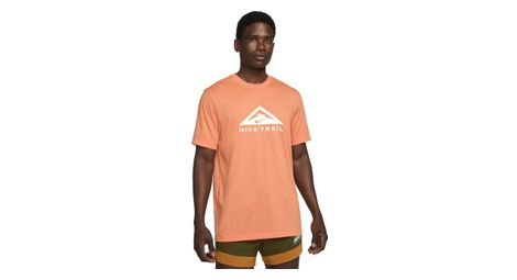 Maglietta nike dri-fit trail orange a maniche corte