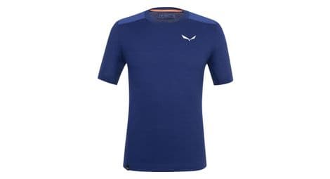 T-shirt salewa agner mérinos bleu