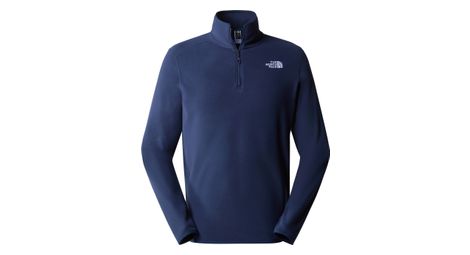 The north face 100 glacier 1/4 zip fleece blue xl