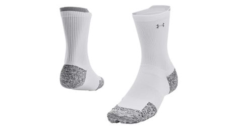 Under armour armourdry run cushion mid-high socks white unisex