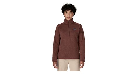 Polaire patagonia better sweater 1/4 zip marron femme