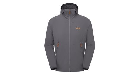 Veste softshell rab borealis hoody gris homme