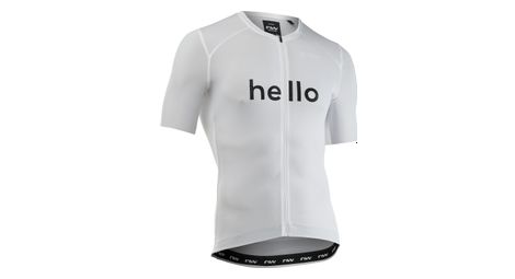 Maillot Manches Courtes Northwave Blade Hello Goodbye Blanc Homme