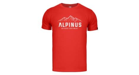 T-shirt de randonnée alpinus mountains rouge - homme