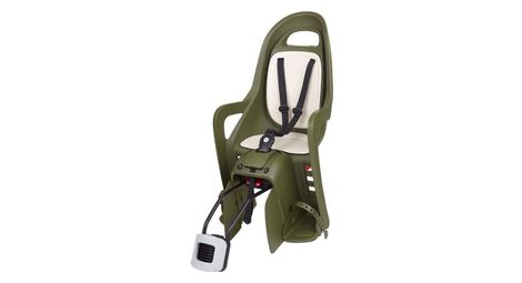 Porte bebe ar sur cadre Polisport groovy rs plus inclinable kaki coussin creme