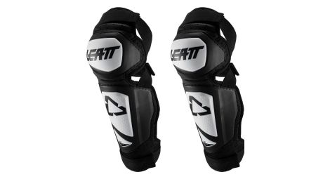Genouilleres avec protege tibia leatt 3 0 ext blanc noir
