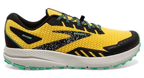 Chaussures trail brooks divide 4 jaune vert homme