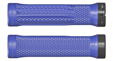 Paire de grips oneup lock-on bleu