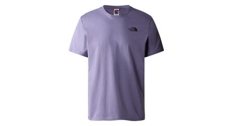 T shirt the north face red box celebration homme violet
