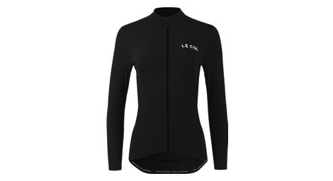 Damen langarmtrikot le col pro schwarz xs