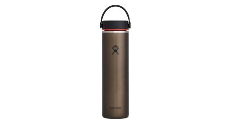 Bouteille hydro flask berretto flessibile leggero a bocca larga 710 ml grigio